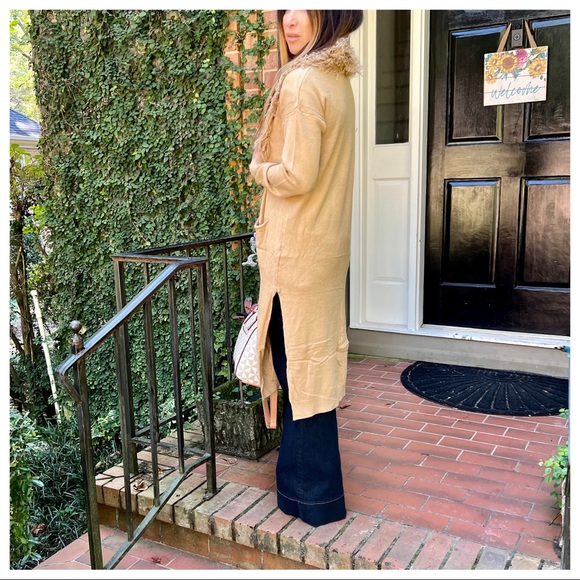 39 Most Fabulous Soft Long Viscose Blend Sweater Knit Cardigan with pockets - Picture 4 of 9